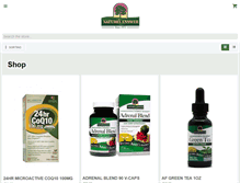 Tablet Screenshot of naturesanswer.com
